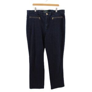 Lauren Ralph Lauren LRL Jeans Co Women's Classic Straight Dark Wash Size 14
